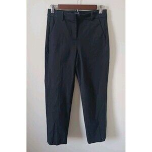 J.Crew Kallie Pants Size 0 Black Straight Leg Work Office Career Trousers